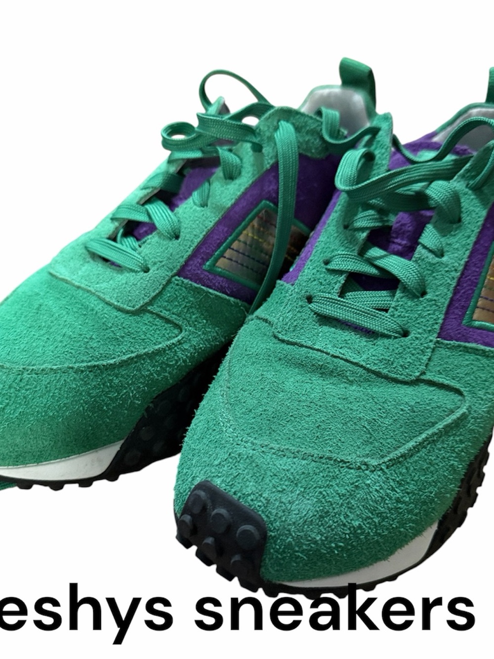 Green Suede Men's Sneakers - freshys